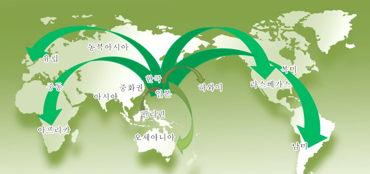한국·일본과 세계194개국을 관광 네트워크에 연결